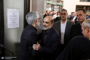 مراسم تشييع مادر غلامعلی حداد عادل