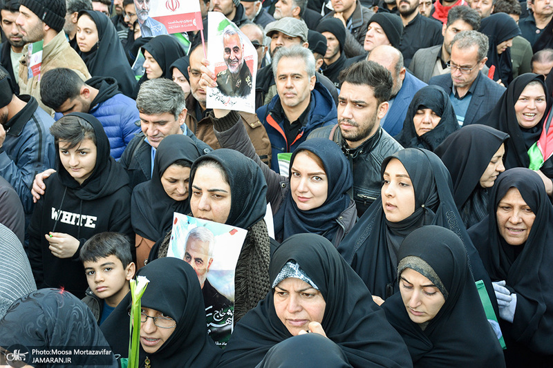  حضور میلیون ها تهرانی در تشییع پیکر مطهر سردار قاسم سلیمانی - 9 