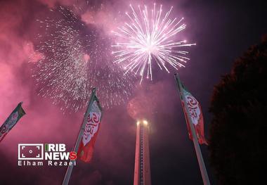 گزارش تصویری/ مراسم نورافشانی در تهران به مناسبت ۴۷ سالگی پیروزی انقلاب اسلامی