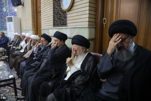 مراسم ختم مادر همسر آیت الله محمدجواد فاضل لنکرانی