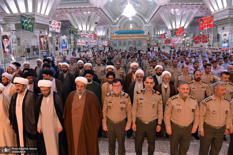 تجدید میثاق مسئولان سازمان عقیدتی سیاسی ارتش با آرمان‌های حضرت امام (س)