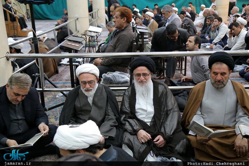 مراسم چهلم آیت الله حاج نصرالله شاه آبادی(ره) در مسجد اعظم قم