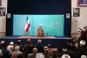 آخرین نشست انتخاباتی آیت الله مصباح یزدی در مشهد برگزار شد