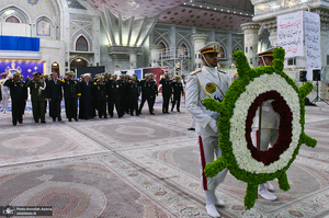 تجدید میثاق فرمانده و پرسنل نیروی دریایی ارتش جمهوری اسلامی ایران با آرمان‌های امام خمینی(س)