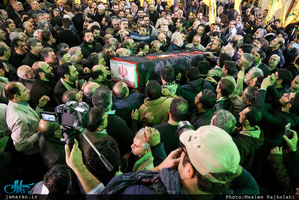 مراسم وداع و تشییع پیکر شهید مدافع حرم حمیدرضا ضیائی