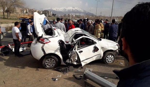 تصادف در کرج با 2 کشته و یک مصدوم همراه شد