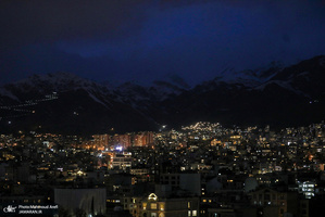 تصاویری از غروب آفتاب در تهران