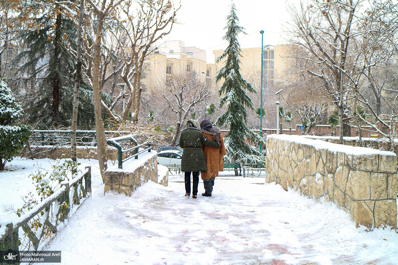 برف امروز تهران - 25 دیماه 1401