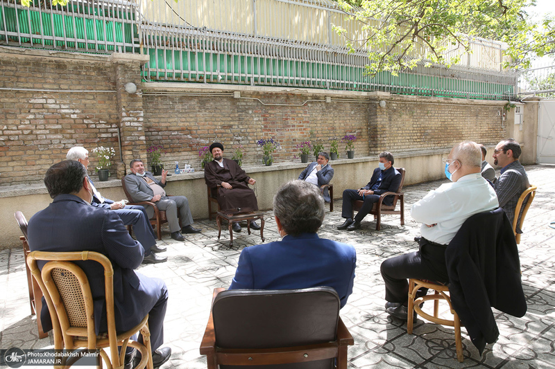 دیدار دبیر کل و اعضای شورای مرکزی حزب اعتماد ملی با سید حسن خمینی