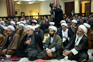 دیدار جمعی از مهاجرین افغانستانی در ایران با سید حسن خمینی