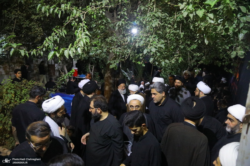 مراسم عزاداری دهه اول ماه صفر در بیت مرحوم آیت الله شاه آبادی‎