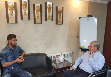 دیدار جهانبخش با رئیس فدراسیون فوتبال قبل از سفر به انگلیس


