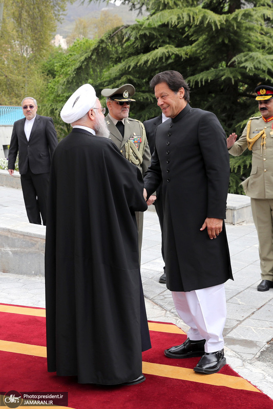 استقبال رسمی رئیس جمهور از نخست وزیر پاکستان