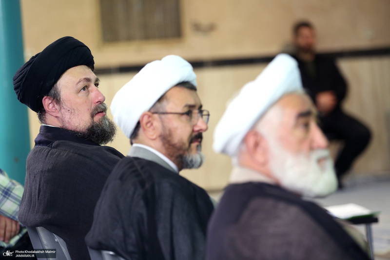 دیدار اعضای جبهه فرهنگی نقلاب اسلامی با سید حسن خمینی