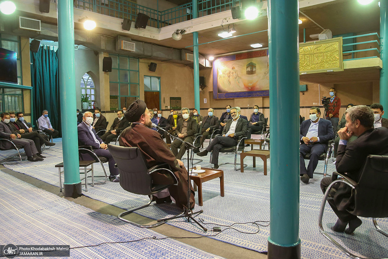 دیدار دبیر کل و اعضای حزب مردم سالاری با سید حسن خمینی