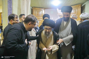 مراسم ختم مادر همسر آیت الله محمدجواد فاضل لنکرانی