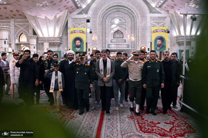مراسم تجدید میثاق سازمان بسیج دانش آموزی با آرمان های امام خمینی (س)