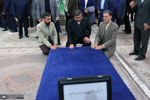 مراسم تجدید میثاق اهالی فرهنگ و کتاب با آرمان‌های امام خمینی (س)