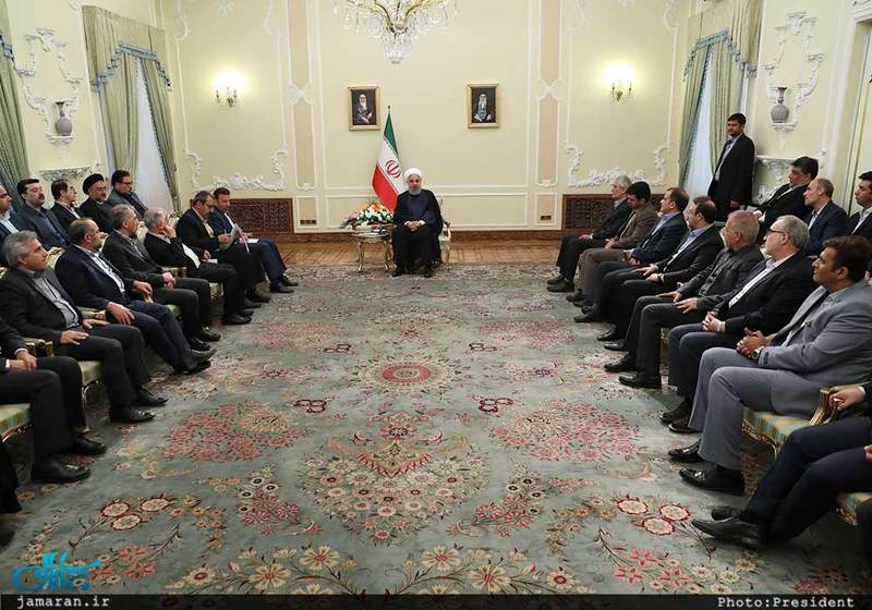دکتر روحانی در دیدار عیدانه جمعی از وزرا،استانداران و مدیران دستگاههای اجرایی