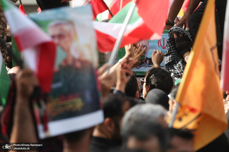 مراسم تشییع شهدای جنگ تحمیلی رژیم صهیونیستی در تهران-2