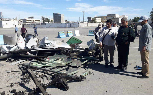 سردار پاکپور در محل حادثه تروریستی چابهار حضور یافت