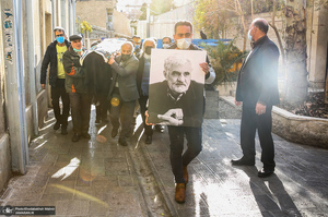 مراسم تشییع حجت الاسلام و المسلمین علی اصغر سعادتی در حسینیه جماران