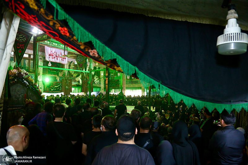 مراسم روز تاسوعاى حسينی در تکیه بزرگ تجریش