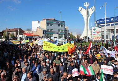 راهپیمایی ۱۳ آبان در خلخال برگزار شد