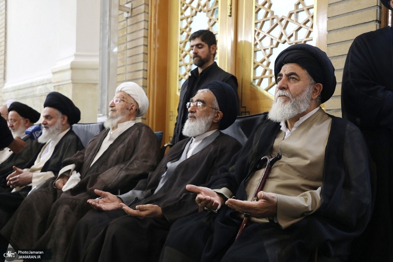 مراسم بزرگداشت آیت الله العظمی شبیری زنجانی (ره) توسط آیت الله للعظمی مکارم شیرازی