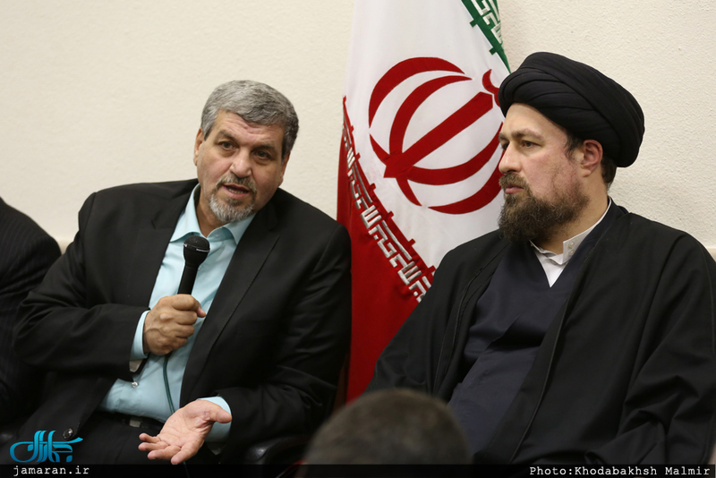 دیدار دبیر کل و اعضای حزب مردم سالاری با سید حسن خمینی 