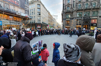 مراسم بزرگداشت حاج قاسم سلیمانی و همرزمانش در مرکز شهر وین