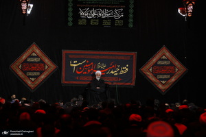 دسته عزاداری شهادت حضرت علی (ع) با حضور آیت‌الله العظمی وحید خراسانی