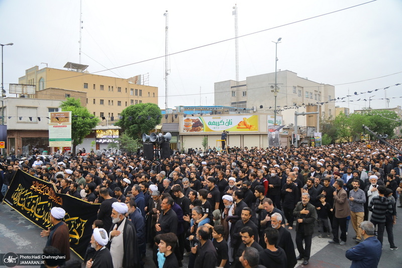 دسته عزاداری شهادت حضرت علی (ع) با حضور آیت‌الله العظمی وحید خراسانی