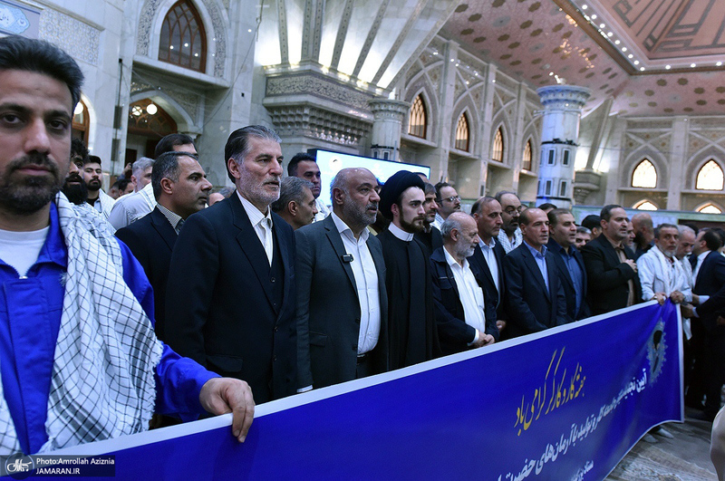 تجدید میثاق وزیر کار و نمایندگان جامعه کارگری با آرمان های حضرت امام (س)