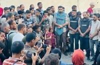 تجمع برای شهادت 5 خبرنگار در غزه (1)