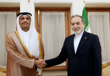 وزیر خارجه قطر با عراقچی در تهران دیدار کرد