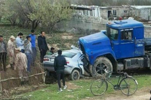 حادثه رانندگی در میاندوآب یک کشته و یک مجروح داشت