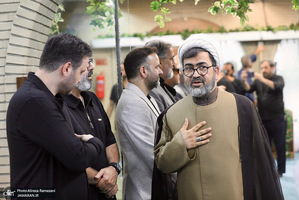 مراسم ختم مرحوم اکبر عبدی در مسجد بلال صدا و سیما
