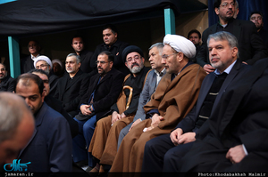 مراسم وداع با پیکر آیت الله هاشمی رفسنجانی در حسینیه جماران