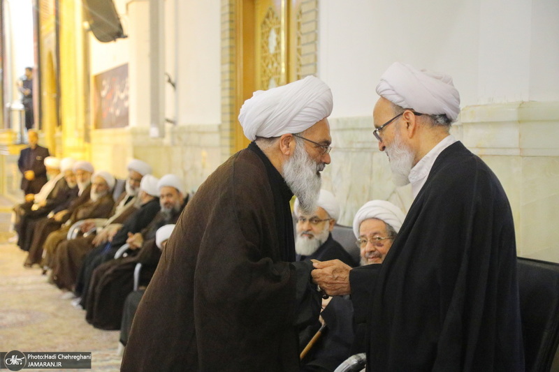 مراسم اولین سالگرد علامه حسن زاده آملی (ره) در حرم حضرت معصومه (س)‎‎