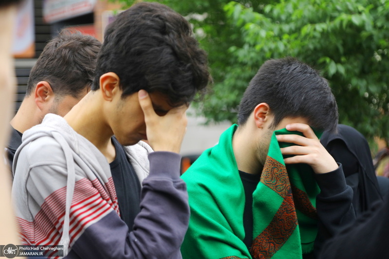 دسته عزاداری شهادت حضرت علی (ع) با حضور آیت‌الله العظمی وحید خراسانی