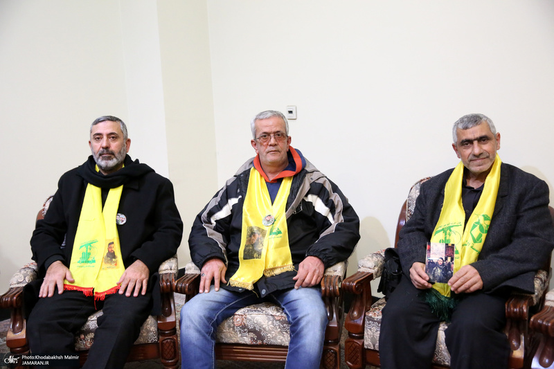 دیدار جمعی از خانواده  های شهدای لبنان با سیدحسن خمینی