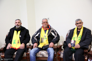 دیدار جمعی از خانواده  های شهدای لبنان با سیدحسن خمینی