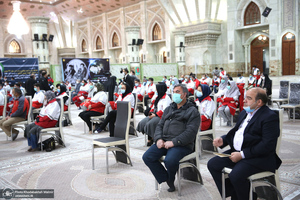 دیدار رئیس و اعضای جمعیت هلال‌احمر  با سید حسن خمینی