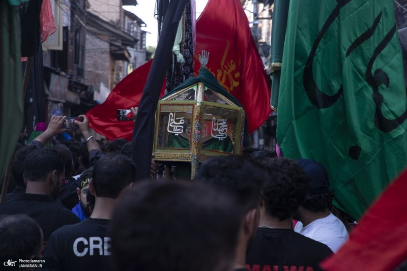 دسته عزاداری سنتی در کشمیر ھند