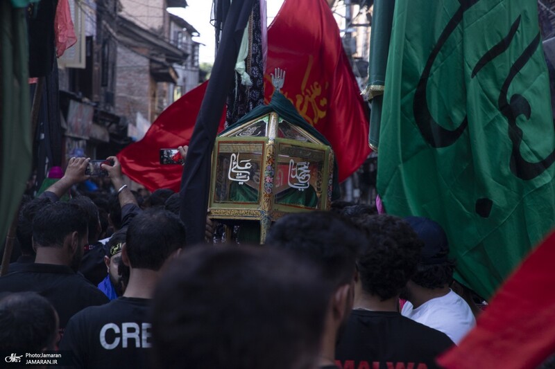 دسته عزاداری سنتی در کشمیر ھند