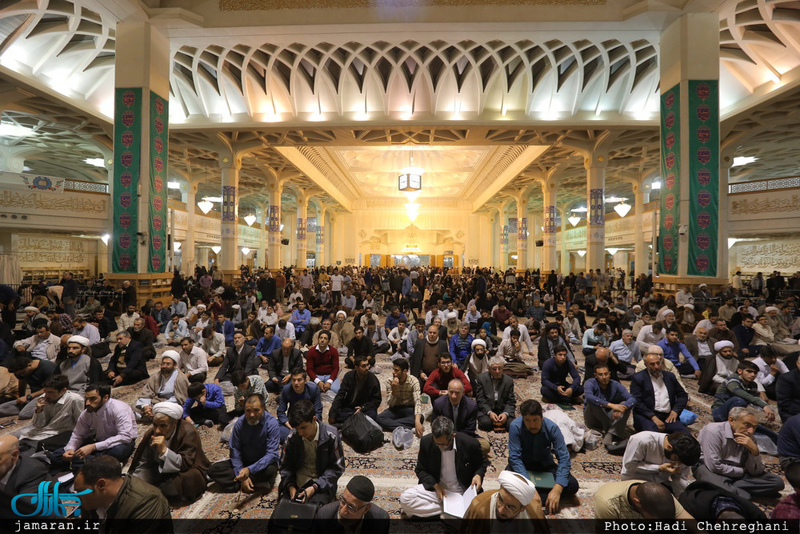 حال و هوای شب میلاد حضرت مهدی(عج) در حرم حضرت معصومه(س)