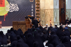 چهارمین شب عزاداری حضرت اباعبدالله الحسین (ع) در حرم امام خمینی