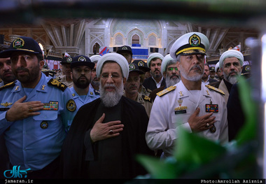 تجدید میثاق مسئولان سازمان عقیدتی سیاسی ارتش با آرمان‌های حضرت امام(س)