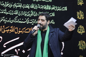 دسته عزاداری روز شهادت حضرت زهرا (س) با حضور آیت الله العظمی وحید خراسانی